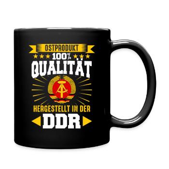 Ostdeutschland Osten Ossi DDR Heimat Ostblock - Tasse einfarbig - Schwarz - Rechts