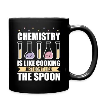 Chemiker Chemie Wissenschaft Atom Molecule - Tasse einfarbig - Schwarz - Rechts