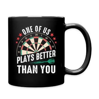Fléchettes joueur jeu de fléchettes fléchettes sport - Mug uni - noir - Droite