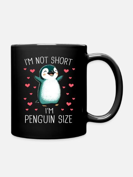 Pinguin Pinguine Tier - Ensfarvet krus - sort