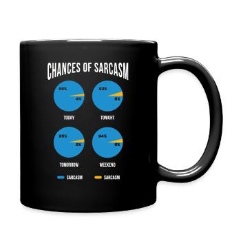 Lustig Sarkasmus sarkastischer Humor Ironie - Tasse einfarbig - Schwarz - Rechts