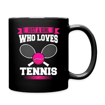 Tennis Tennis Player - Full Colour Mug - black - Right
