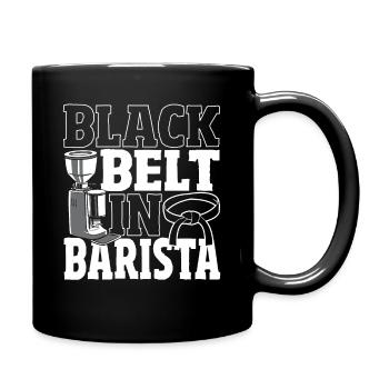 Black Belt In Barista Coffee Coffeemaker Barista - Full Colour Mug - black - Right