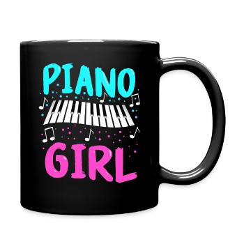 Piano Klavier Pianiste Instrument - Mug uni - noir - Droite