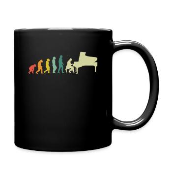 Piano Klavier Pianiste Instrument - Mug uni - noir - Droite