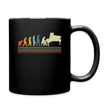Piano Klavier Pianiste Instrument - Mug uni - noir - Droite