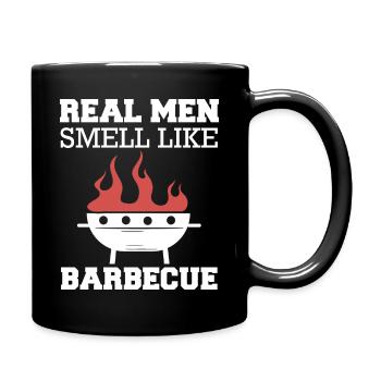 Grill Grillen Griller BBQ Barbecue - Full Colour Mug - black - Right