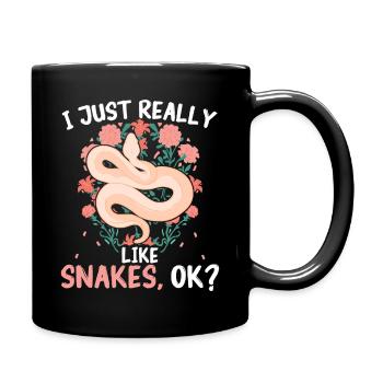 Snake, Snake, Animal - Full Colour Mug - black - Right