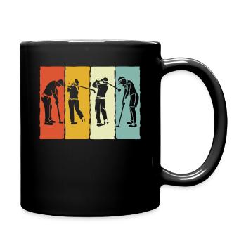 Golf Golf Terrain de golfeur Par Golf Sport - Mug uni - noir - Droite