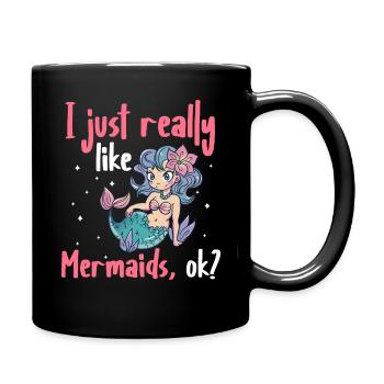 Mermaid Fable Mermaids Fairy Tale - Full Colour Mug - black - Right