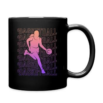 Basketball Women Girls Basketball Player - Full Colour Mug - black - Right