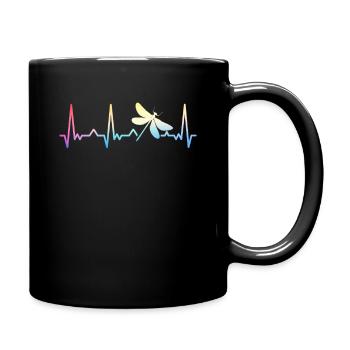 libellule libellules insectes nature - Mug uni - noir - Droite