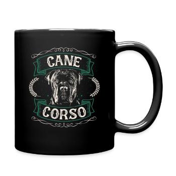 Cane Corso Dog - Full Colour Mug - black - Right