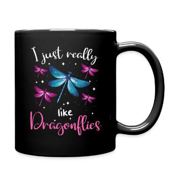 Libellule Libellules Insectes Nature - Mug uni - noir - Droite