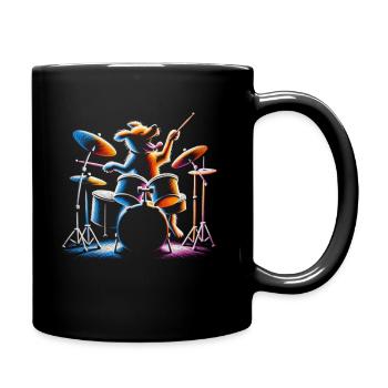 Tambours pour chiens - Mug uni - noir - Droite