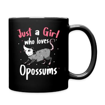 Opossum Possum Animal - Full Colour Mug - black - Right
