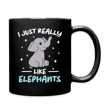 Éléphant Animal Éléphant Zoo - Mug uni - noir - Droite