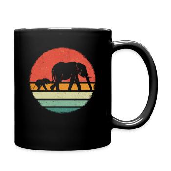 Éléphant Animal Éléphant Zoo - Mug uni - noir - Droite