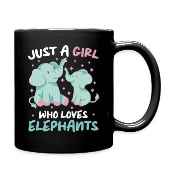 Éléphant Animal Éléphant Zoo - Mug uni - noir - Droite