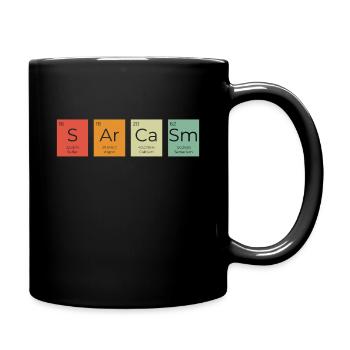 Lustig Sarkasmus sarkastischer Humor Ironie - Tasse einfarbig - Schwarz - Rechts