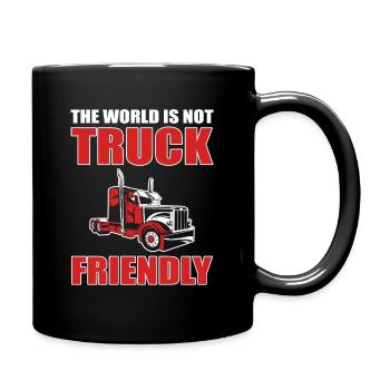 Le monde n’est pas favorable aux camionneurs - Mug uni - noir - Droite