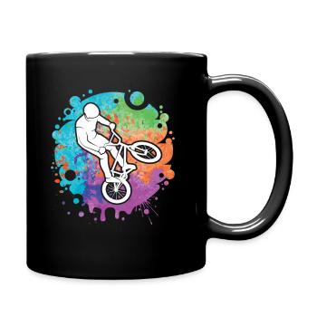 BMX Vélo Stunt Filles Garçons Vélo BMX Enfants - Mug uni - noir - Droite