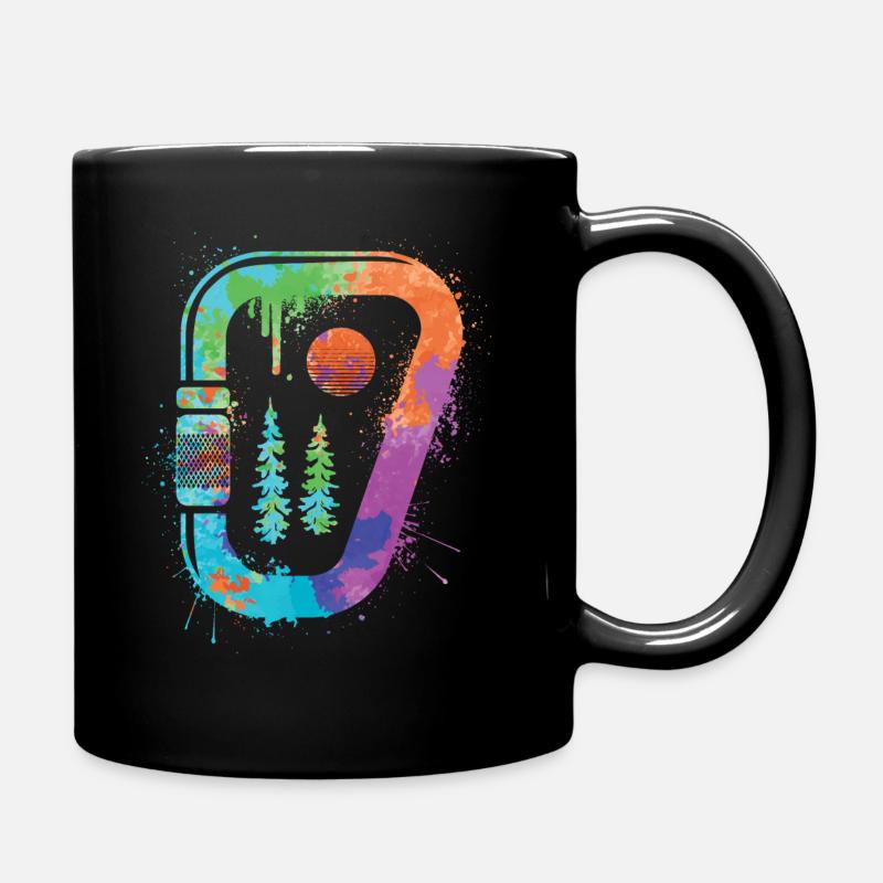 Bloc, Escalade libre, Montagnes, Escalade, Enfants - Mug uni - noir