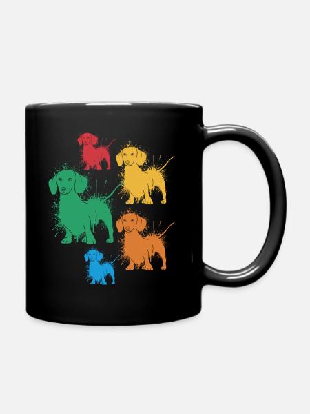Teckel, Amoureux Des Chiens, Propriétaire, Teckel, Teckel - Mug uni - noir