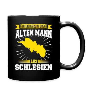Niederschlesien Oberschlesien Schlesier Polen - Tasse einfarbig - Schwarz - Rechts