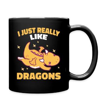Dragon Mystic Dragon Fantasy - Full Colour Mug - black - Right