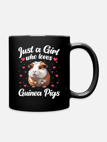 Meerschweinchen - Tasse einfarbig - Schwarz