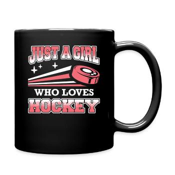 Eishockey Hockey Sport - Tasse einfarbig - Schwarz - Rechts