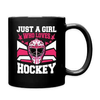 Eishockey Hockey Sport - Tasse einfarbig - Schwarz - Rechts
