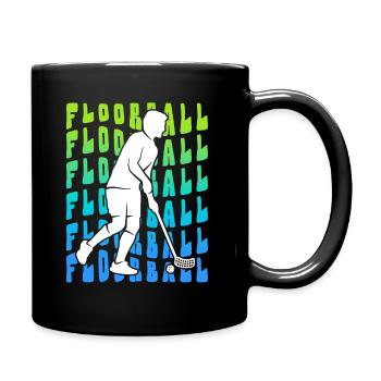 Floorball Innebandy Salibandy Floorball Boys - Full Colour Mug - black - Right