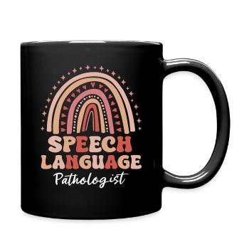 Speech Therapist Speech Therapy Speech Therapy - Full Colour Mug - black - Right