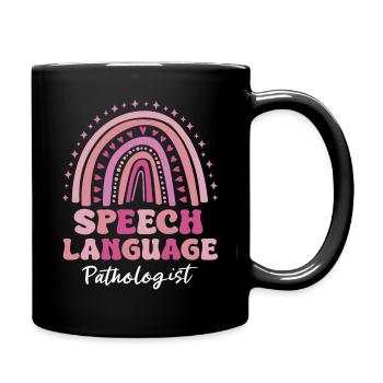 Speech Therapist Speech Therapy Speech Therapy - Full Colour Mug - black - Right