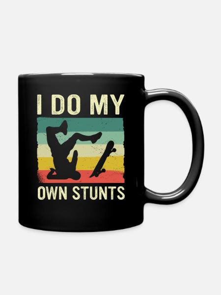 Skateboarding Skater Skateboard Skateboarder - Full Colour Mug - black