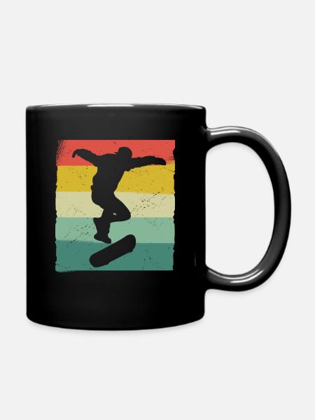 Skateboarding Skater Skateboard Skateboarder - Tasse einfarbig - Schwarz