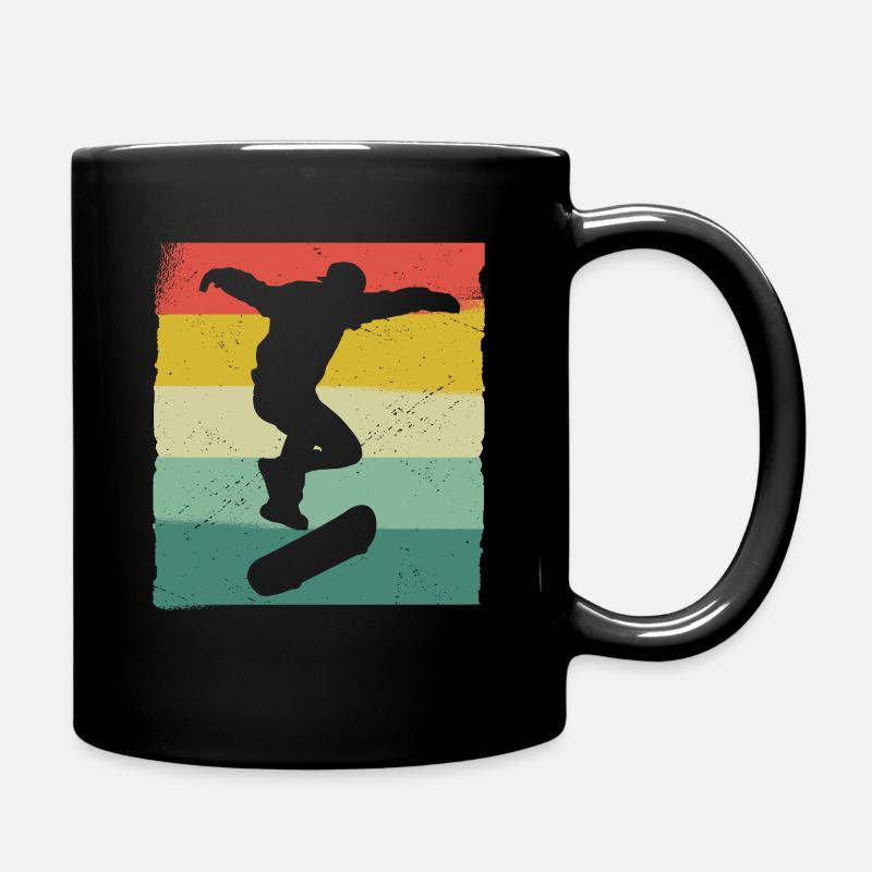 Skateboarding Skater Skateboard Skateboarder - Full Colour Mug - black