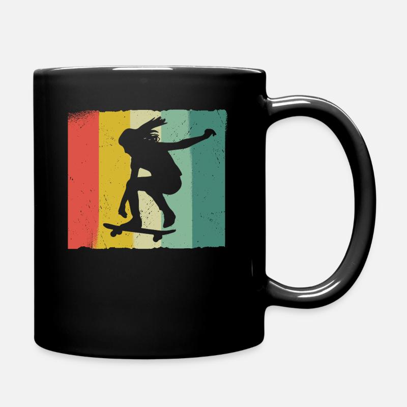 Skateboarding Skater Skateboard Skateboarder - Full Colour Mug - black