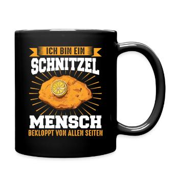 Wiener Schnitzel Plätzli Österreich Essen - Tasse einfarbig - Schwarz - Rechts