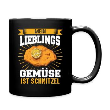 Wiener Schnitzel Plätzli Österreich Essen - Tasse einfarbig - Schwarz - Rechts