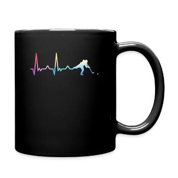 Eishockey Hockey Sport - Tasse einfarbig - Schwarz - Rechts