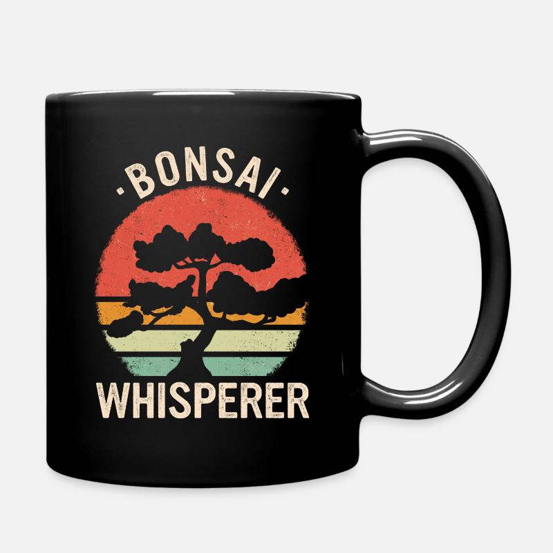 Bonsai Tree Japanese Bonsai - Full Colour Mug - black