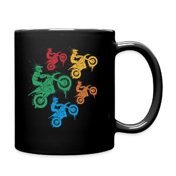 Motocross Dirt Bike Moto Dirt Bike Enfants - Mug uni - noir - Droite
