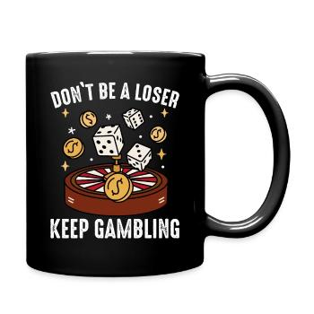 Casino Jeux de hasard Casino Las Vegas Joueurs - Mug uni - noir - Droite