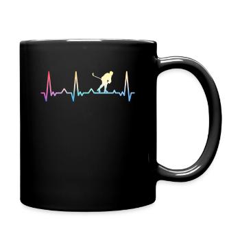 Eishockey Hockey Sport - Tasse einfarbig - Schwarz - Rechts
