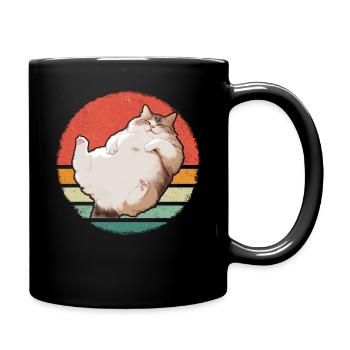 Chat, Amoureux Des Chats, Propriétaire De Chat, Chaton - Mug uni - noir - Droite