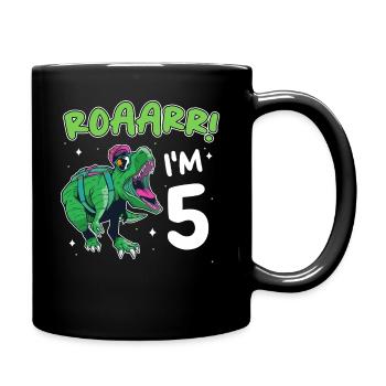 Gift 5 Years Birthday Boy - Full Colour Mug - black - Right