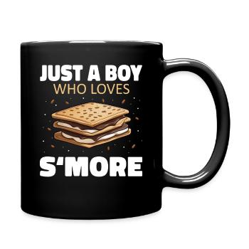 S'more Camping Smores Marshmallow Süßigkeiten - Tasse einfarbig - Schwarz - Rechts